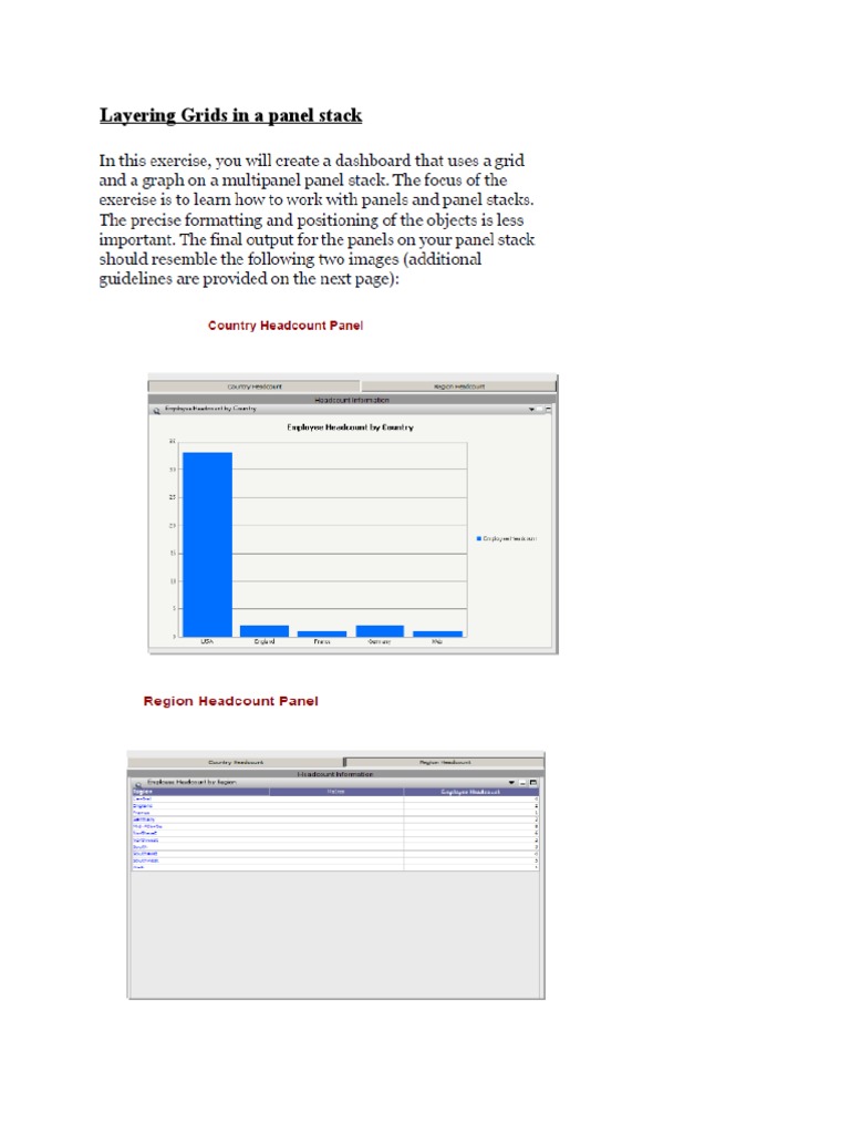 Layering Grids in Panel Stack Widgets | PDF