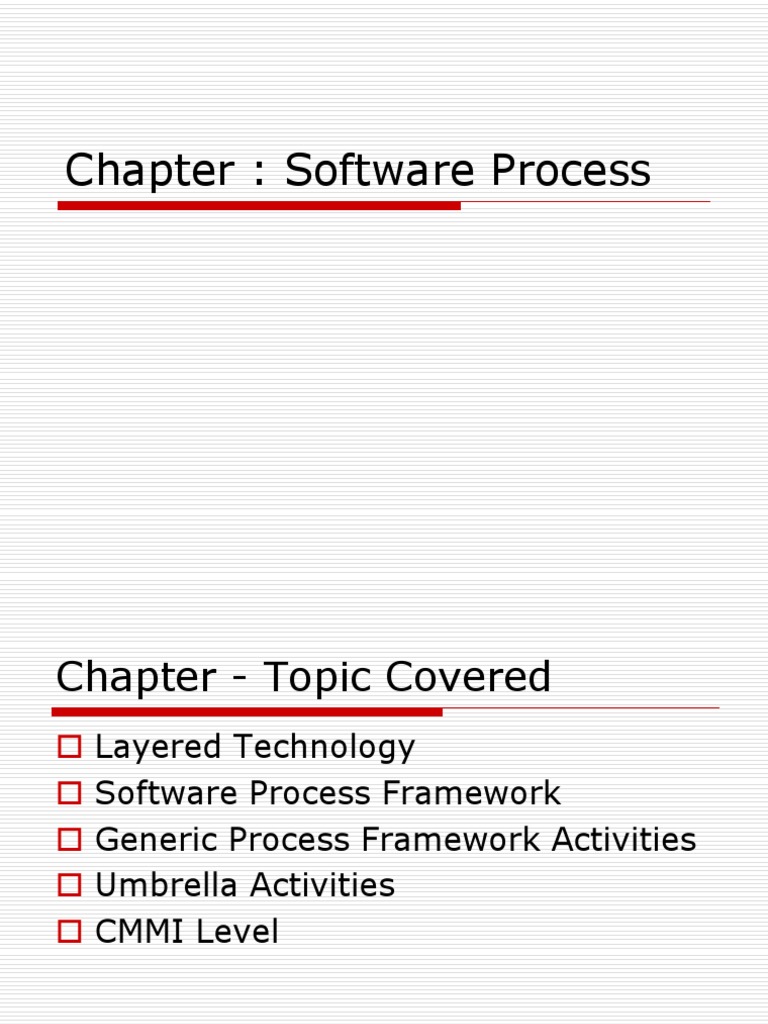 Software Process Framework Overview | PDF