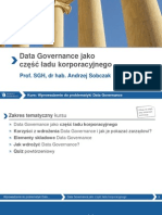 Data governance jako część ładu korporacyjnego