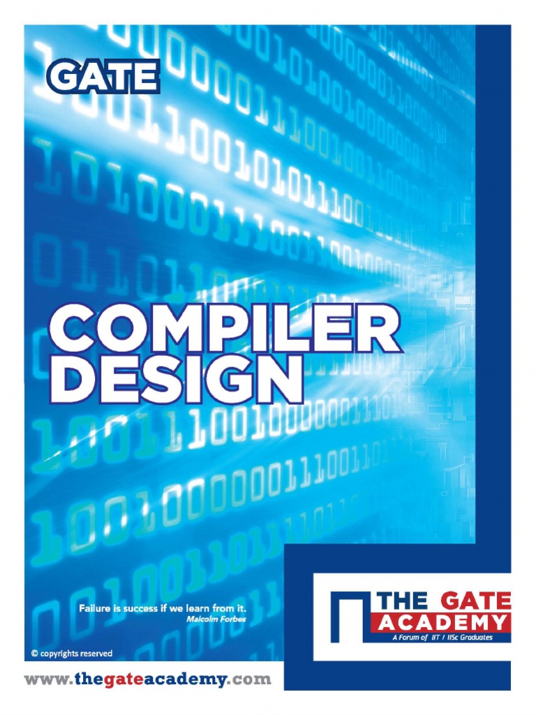 Gate Compiler Design Book PDF Compiler Parsing