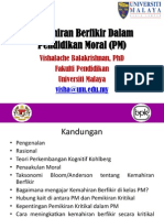 5 Kemahiran Berfikir Dalam Pendidikan Moral