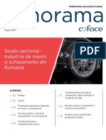 Panorama: Studiu Sectorial - Industria de Masini Si Echipamente Din Romania