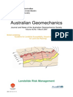 Australian Geomechanics: Landslide Risk Management