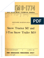 TM 9-1774 SNOW TRACTOR M7 AND SNOW TRAILER 1-TON M19