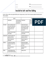 editing checklist