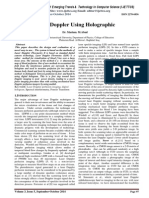 Laser Doppler Using Holographic: International Journal of Emerging Trends & Technology in Computer Science (IJETTCS)