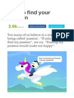 How To Find Your Passion