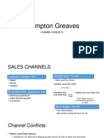 Crompton Greaves: Channel Conflicts