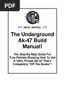 Underground Ak 47 Build Manual