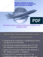 Orígenes Historia Reciente, Cuestiones Actuales y Estatus Futuro de La Terapia de La Conducta