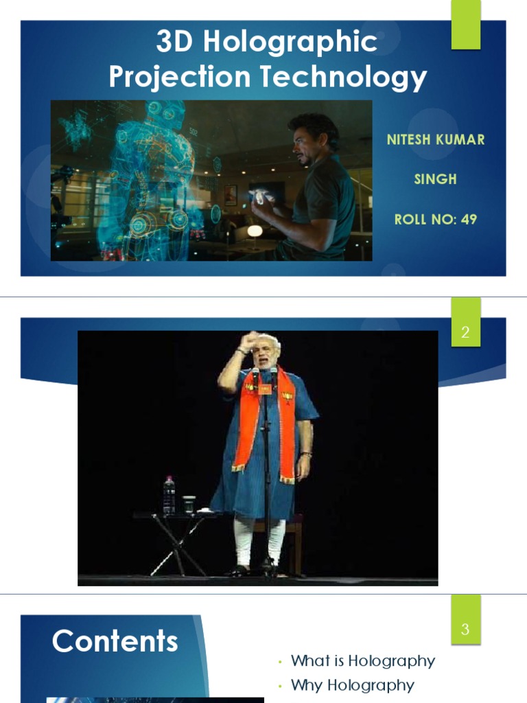 Understanding 3D Holographic Projection | PDF | Holography | Stereoscopy