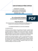 Programa Abierto Decanatura 2015-2018 Juan Estanislao Pérez