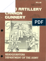 FM 640 1981 OBSOLETE Field Artillery Cannon Gunnery