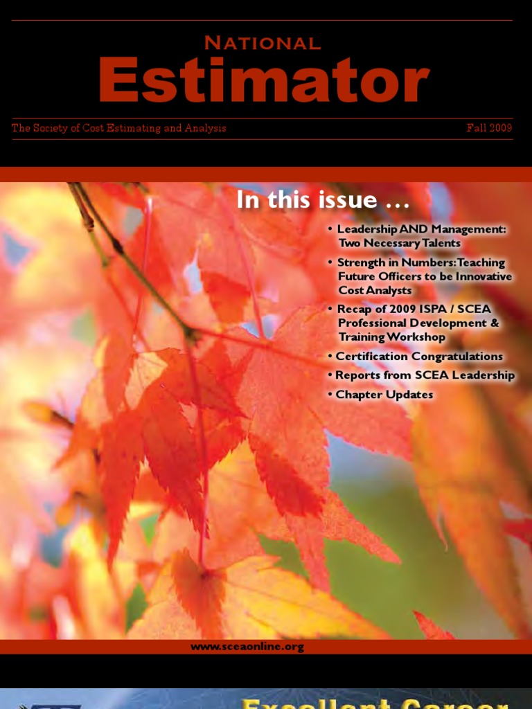 Estimator Final Lores PDF Certification Professional Certification