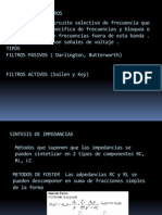 Sintesis de Filtros