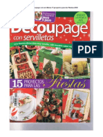 Revista-Decoupage Con Servilletas-15 Proyectos Para Las Fiestas-2008