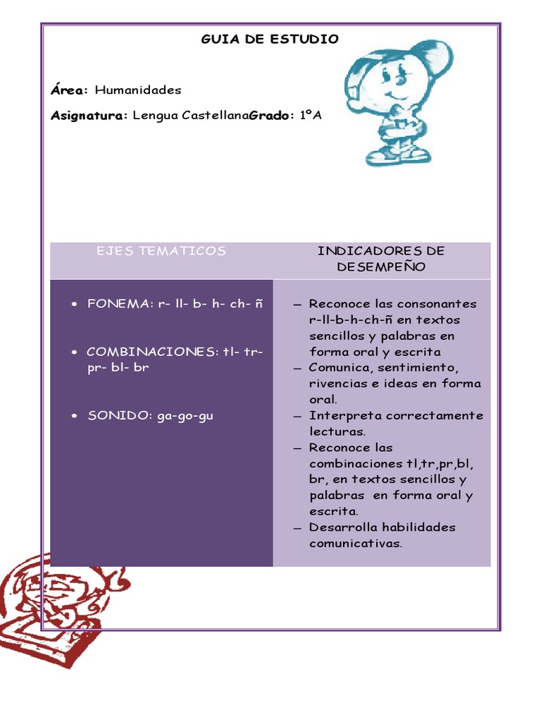 Guias Combinaciones TL | PDF | Artes del Lenguaje y Comunicación