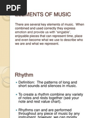 Elements of Music