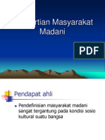 Pengertian Masyarakat Madani