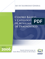 Catálogo Auxiliares Diagnóstico 2006