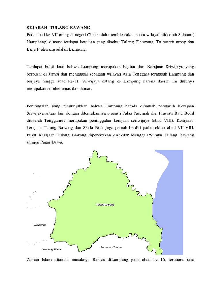 Sejarah Tulang Bawang