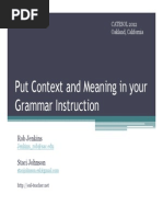 Download Grammar in Context Ppt by juliet26 SN246729186 doc pdf