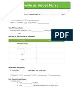 Photosynthesis Guided Notes: Sources of Oxygen