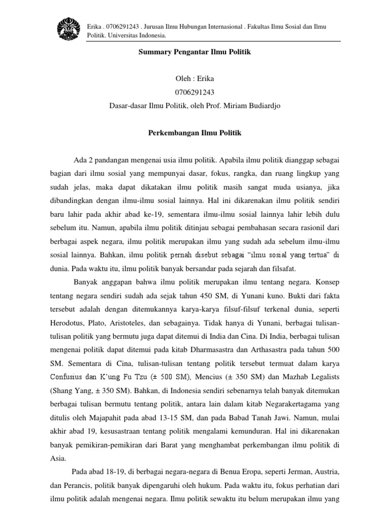 Buku Ilmu Politik Pdf