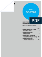 Electrostatic Copying Machine Key Operator's Guide - Key Operator Code