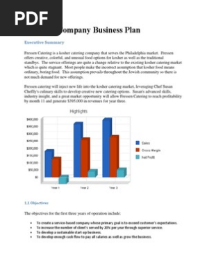 Catering Company Business Plan