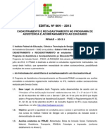 4. Edital Nº 004 - 2013 Praae- Campus Aracaju