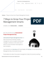 7 Ways to Grow Your Project Management Smarts
