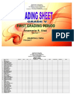 Dasmariñas Grade 5 Narrative Grading Sheet