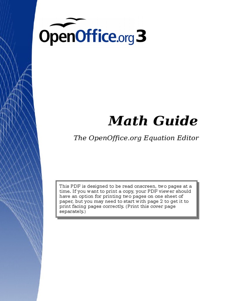 OpenOffice MathGuide | PDF