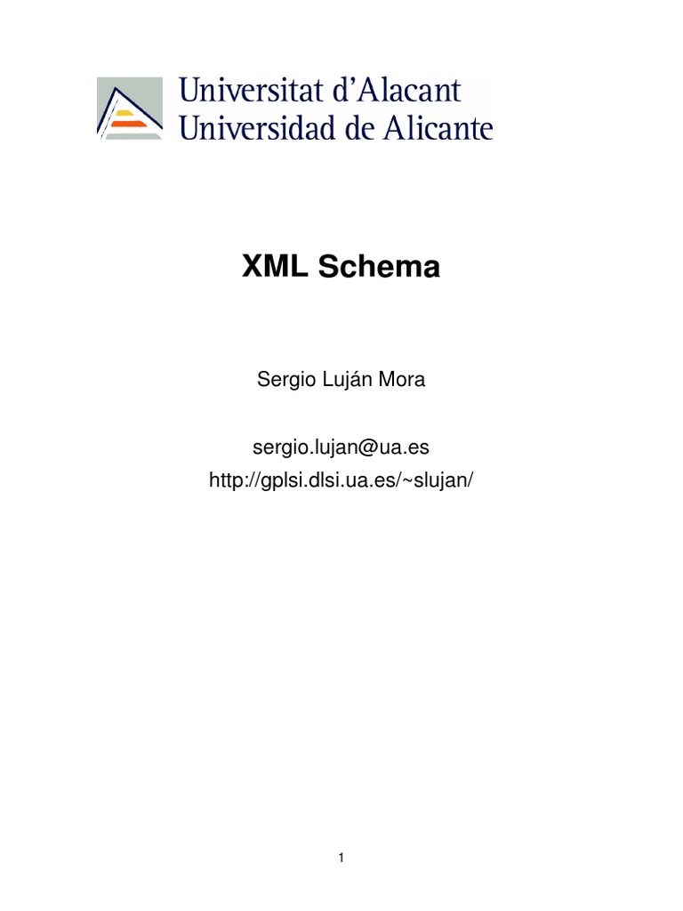 Introducción a XML Schema y sus ventajas | PDF | Informática