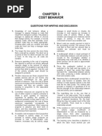 Chapter03 Solutions Hansen Mowen Cost Behavior Sixth Edition