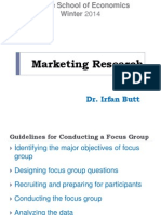 Marketing Research: Dr. Irfan Butt