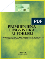 Primijenjena Lingvistika U Fokusu