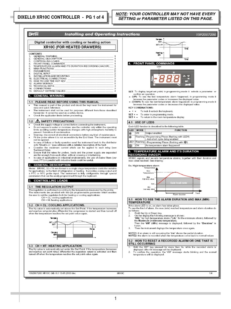 Dixell XR10C