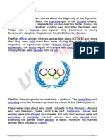 Supreme Ancient: Curs: English - Intermediate Modul: Past Simple Tense Unitate: The Olympic Games