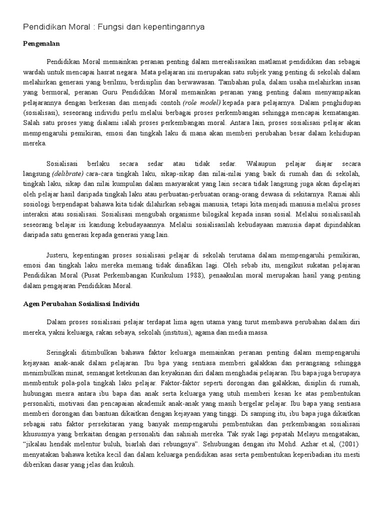 Pendidikan Moral Pdf