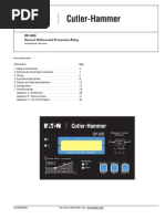 DP-300 Current Differential Protection Relay IM EN 6 2012 PDF