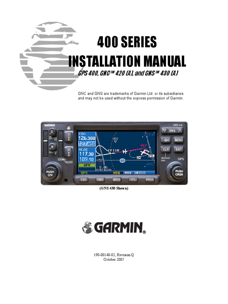 GNS 430 InstallationManual RevQ | PDF | Coaxial Cable | Bandwidth ...