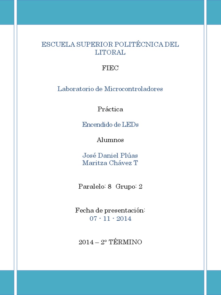 Practica 2 Microcontroladores Pdf Tecnología Digital Ingeniería