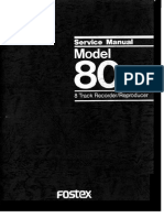 Fostex M80 Service Manual
