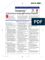 Preparing For Emergencies: A Checklist For People With Mobility Problems