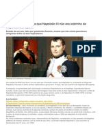 Napoleão III Não Era Sobrinho de Napoleão Bonaparte