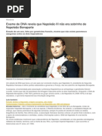 Napoleão III Não Era Sobrinho de Napoleão Bonaparte
