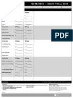 Workout Worksheet