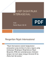 Konsep Dasar Pajak Internasional